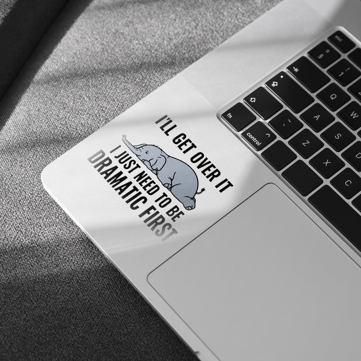 (3pcs) I'll Get Over It I Just Need to Be Dramatic First Sticker Funny Sarcasm Drama Lover Dramatic Sarcastic Stickers - Vinyl Stickers 3'' for Laptop Water Bottle Phone Car Window Helmet (Elephant)