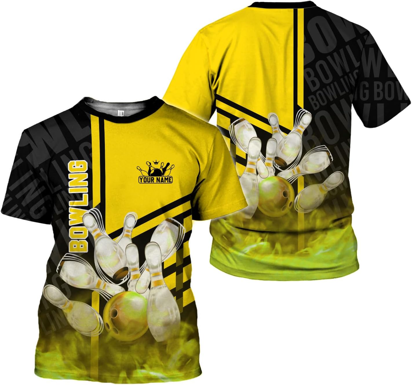 mostprints Personalized Name Bowling Shirts for Men & Women, Bowling Shirts for Team Bowling, Bowling Shirts Gift Unisex