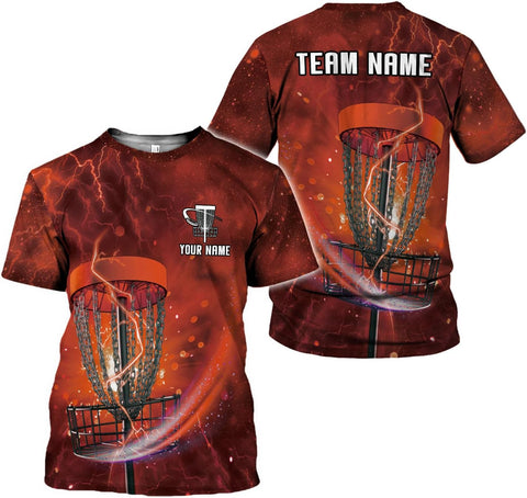 Personalized Disc Golf T-Shirt 3D All Over Printing S-5XL, Disc Golf Shirts for Men, Mens Disc Golf Tee Shirt