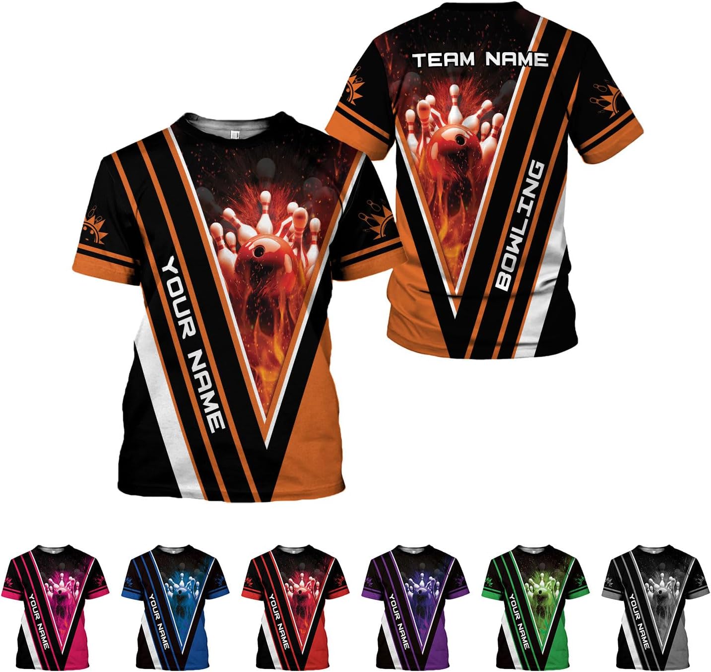 AOVL Custom Bowling Shirts for Men Bowling Shirts Bowling Shirts Unisex Bowling Jerseys for Men Custom Bowling Shirts for Men
