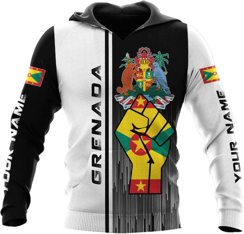 Podagree Personalized Grenada T-Shirt 3D, Proud Grenadan Tshirt, Grenada Flag Grenadian Pride Grenadian Heritage Shirt