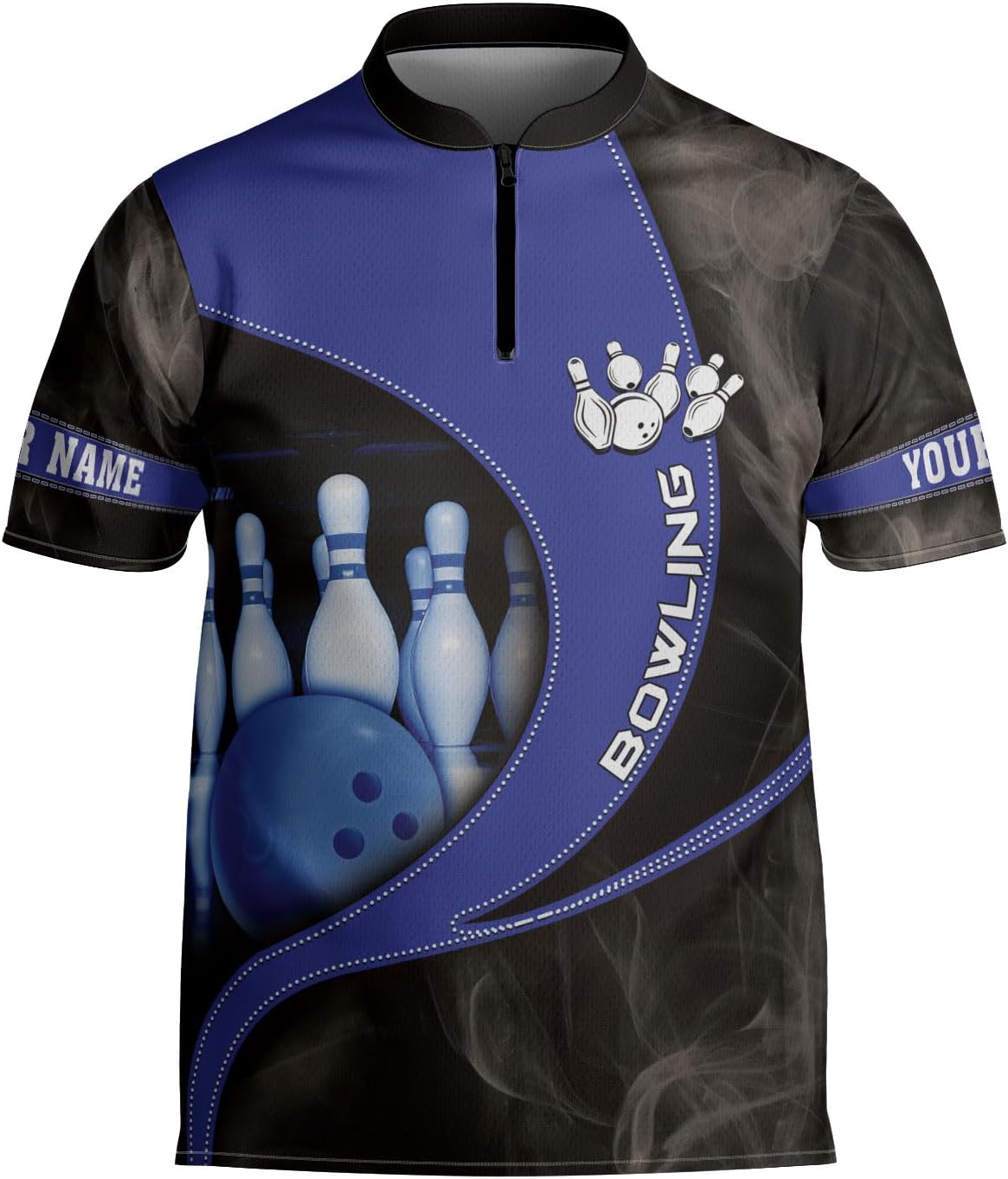mostprints Personalized Bowling Jersey Gift 3D Custom Bowling Shirts for Team Name Bowl Bowler Shirt Unisex Cool Men Women
