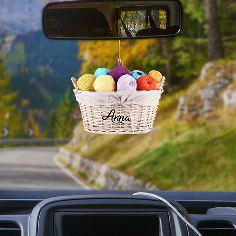 Personalized Knitting Ornaments 2024, Knitting Yarns Custom Knit Ornament Knitting Christmas Ornament, Crochet Ornaments for Christmas Tree, Christmas Gifts for Crocheters, Sewing Ornament (KT13)