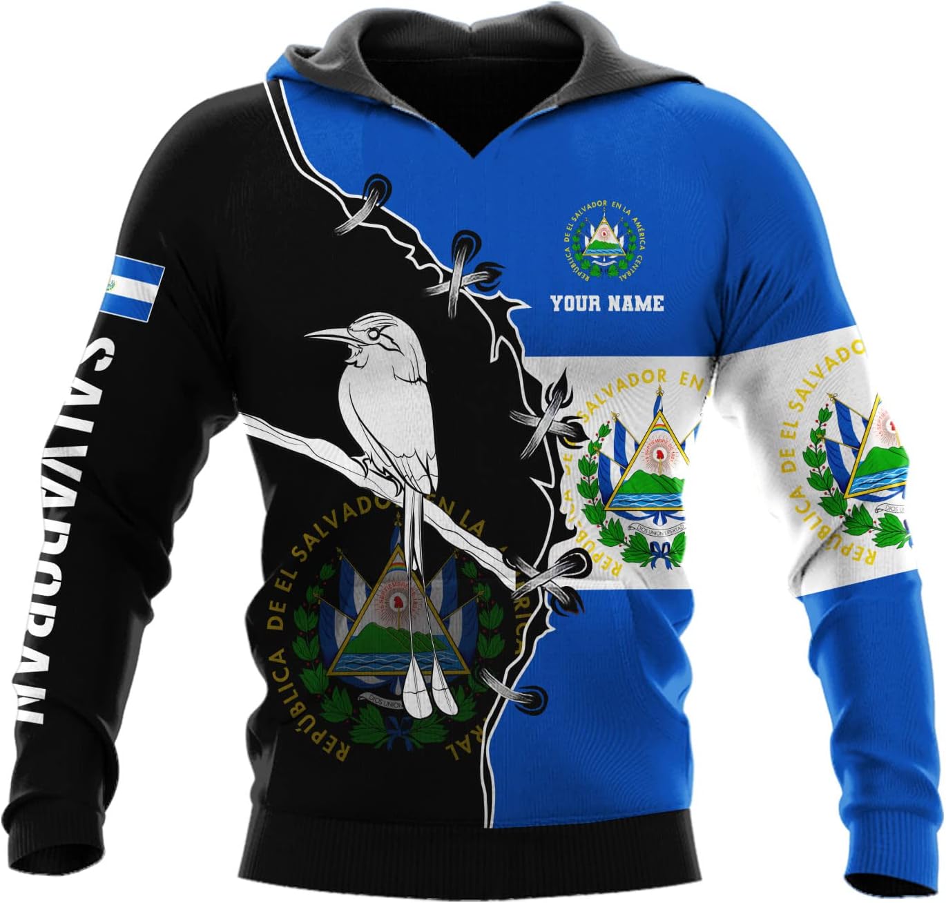 Personalized El Salvador Shirt Custom Camiseta de El Salvador Flag Shirt Men, Women Salvadorans Pride El Salvadoreña Tshirt