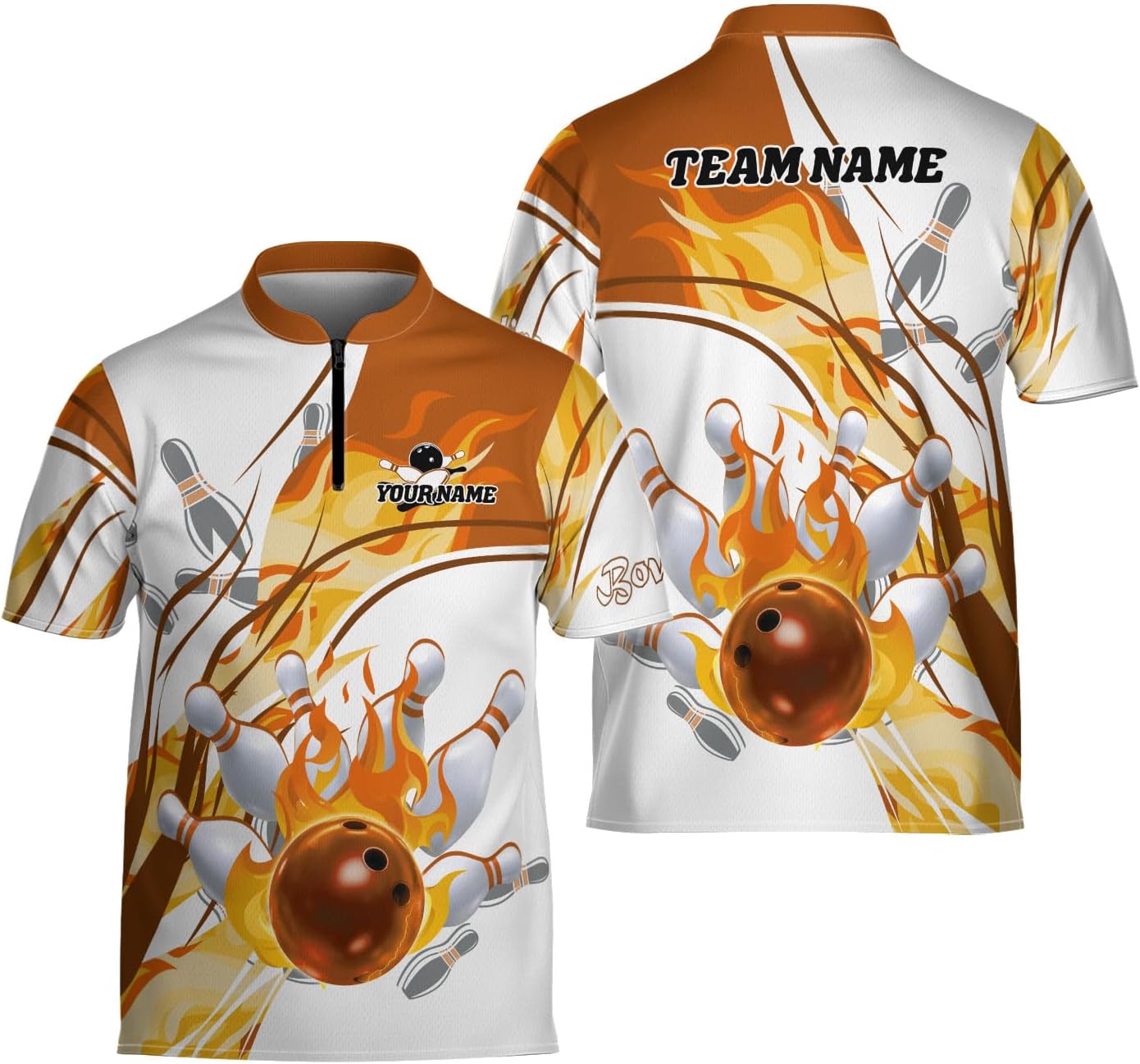 Ligthuy Personalized Bowling Jersey 3D, Bowling Shirts for Team, Bowling Shirt Unisex for Men Women, Bowling Shirts for Men