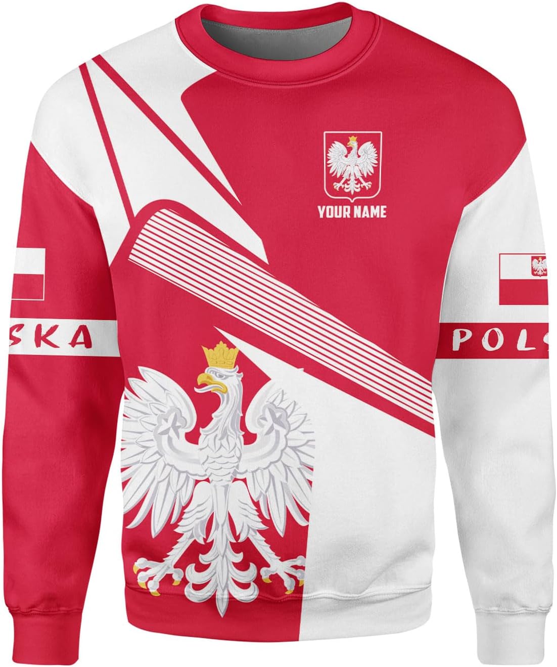 Vybonz Personalized Poland Hoodie Women & Men 3D, Poland Pride Shirt Polish Eagle