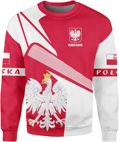 Vybonz Personalized Poland Hoodie Women & Men 3D, Poland Pride Shirt Polish Eagle
