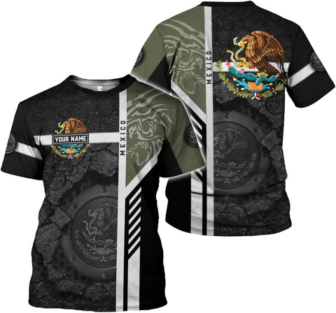 Rivelus Personalized Name Mexican Shirts for Men, Customized Mexico Shirts for Men, Mexico Shirts for Women Mexico Shirt