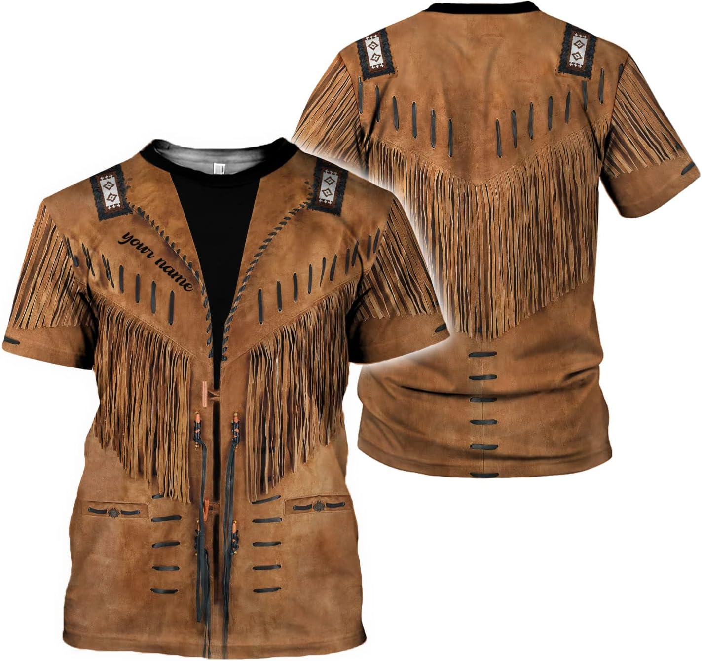 Personalized Funny Men's Cowboy Shirt Graphic Short Sleeve Western Party Costume, Cowboy Costume Men, Cowboy Costumes for Men