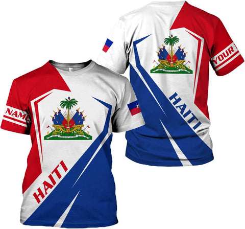 Personalized Haiti Shirt, Haitians Flag Pride Shirt, Haiti Shirts for Men & Women, Haitian Pride Tshirt, Haitian Flag Shirt