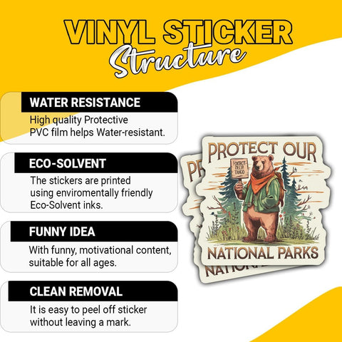 3PCS Foxtrot Delta Tango Bear 3" Sticker Funny Military Code Vinyl Decal Waterproof for Laptop, Water Bottle, Phone Case, Skateboard Gift for Military Fans, Humor Lovers