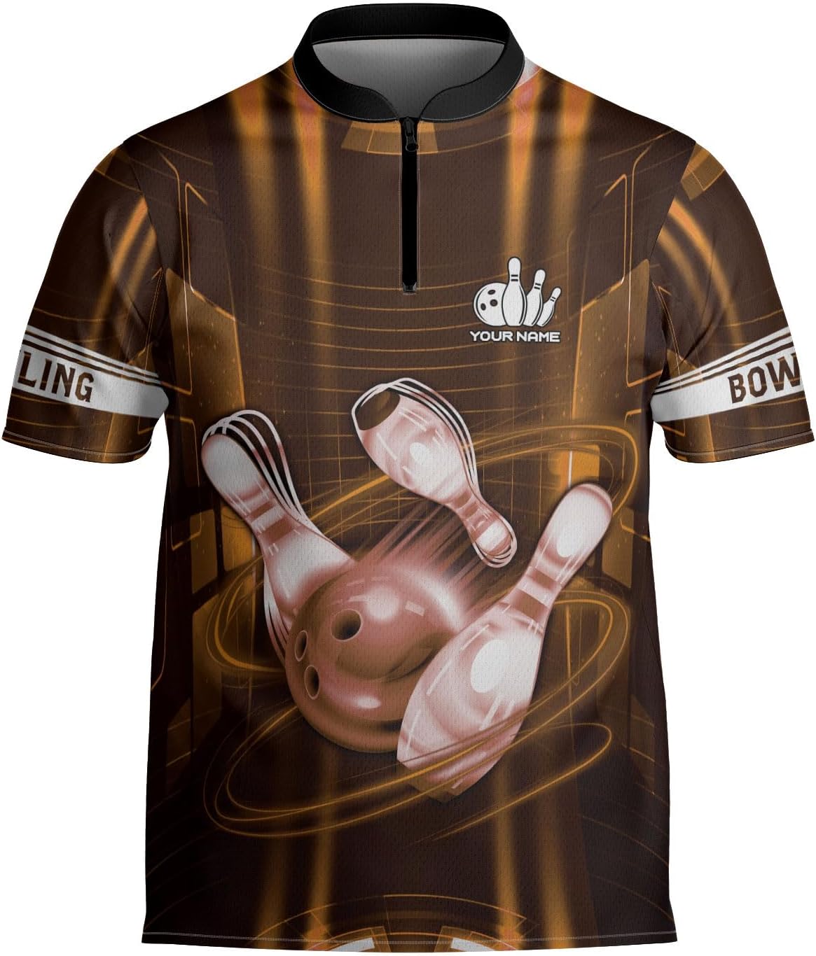 mostprints Personalized Bowling Jersey Gift 3D Custom Bowling Shirts for Team Name Bowl Bowler Shirt Unisex Cool Men Women