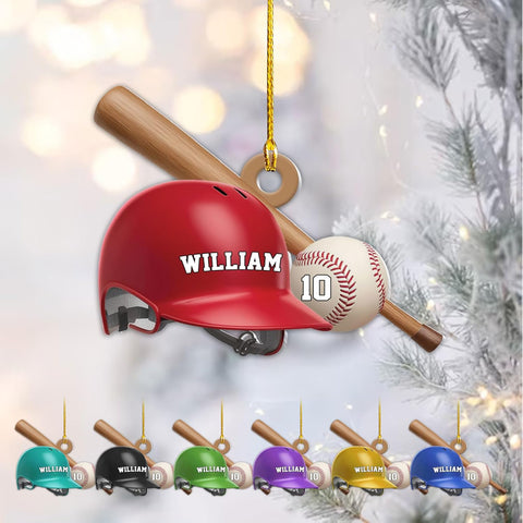 Podagree Baseball Gloves Ornaments, Personalized Baseball Christmas 2023 Ornament, Baseball Xmas Gift, Baseball Team Hanging Ornament, Baseball Lovers Gift, Gift for Him (BSB2)