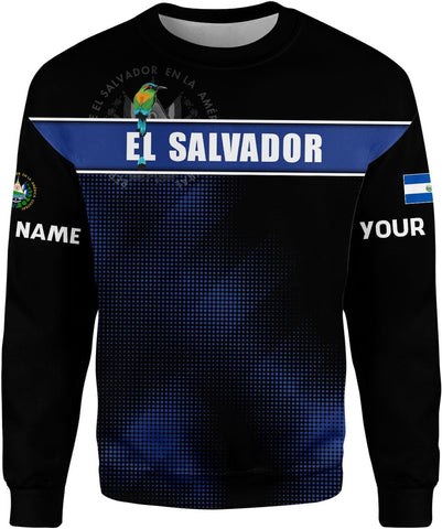 Custom Name El Salvador Shirt Personalized 3D Camisas De El Salvador Flag Shirts for Men Women Salvadoran Jersey Pride Gift