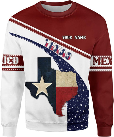 Mostprints Personalized Texas Flag Shirt and Map Dont Mess with Texas Customize Name Texas Shirts for Men Women Adult Size