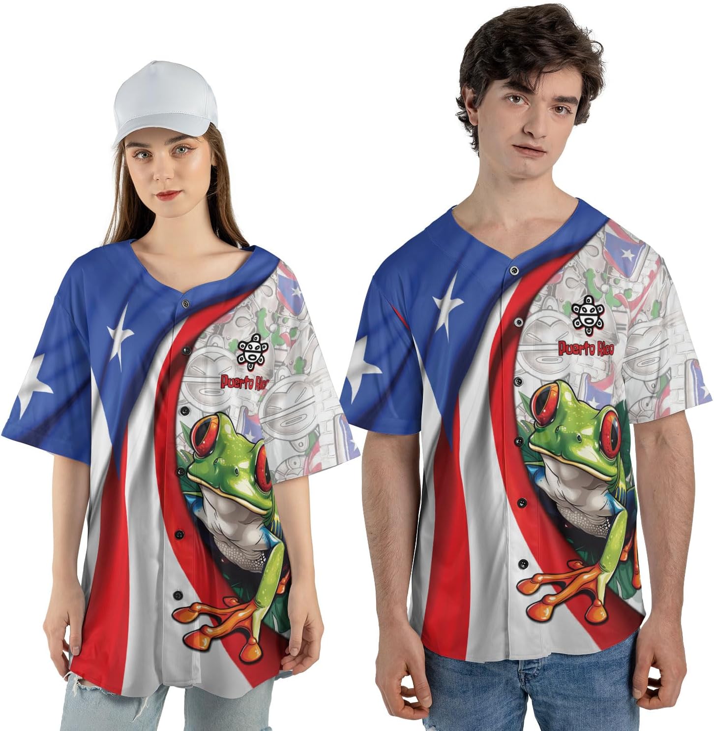Personalized Puerto Rico Baseball Shirt,Customized Team Name Puerto Rican Baseball Jersey for Men,Women S-5XL