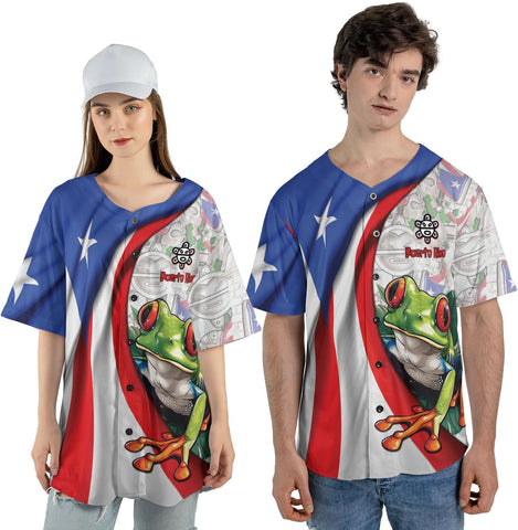 Personalized Puerto Rico Baseball Shirt,Customized Team Name Puerto Rican Baseball Jersey for Men,Women S-5XL