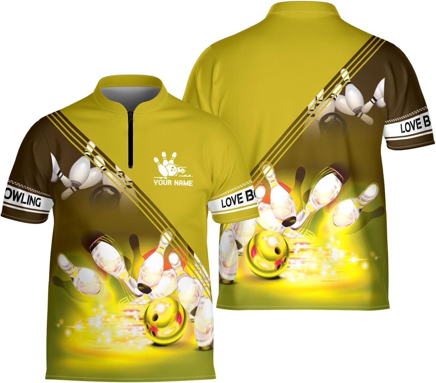 Ligthuy Personalized Bowling Jersey 3D, Bowling Shirts for Team, Bowling Shirt Unisex for Men Women, Bowling Shirts for Men