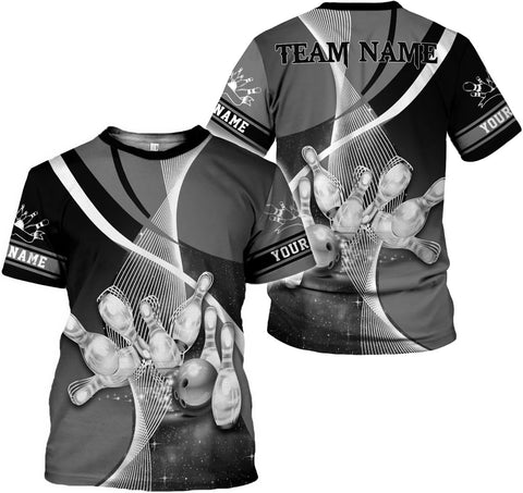 Rivelus Personalized Name Bowling Shirts for Men and Women 3D, Bowling Shirts for Team Bowling, Bowling Shirts Gift