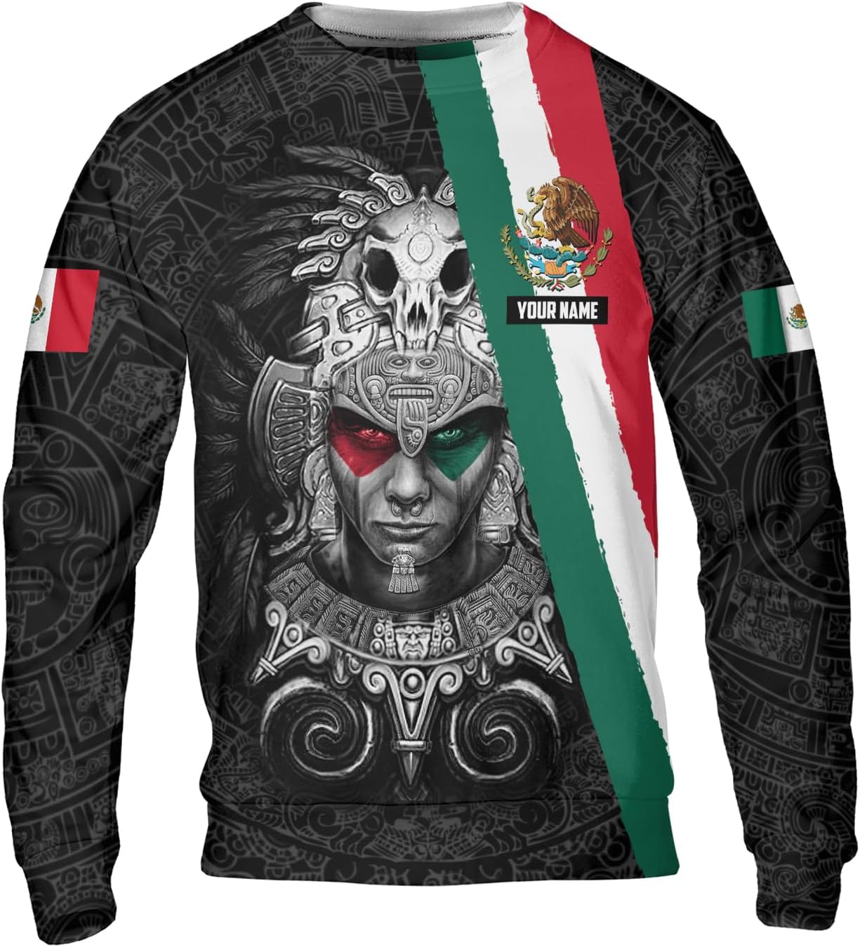 Mostprints Personalized Name Mexican Hoodie 3D, Mexican Hoodies for Men, Unisex Mexico Hoodie, Mexico Hoodies for Men
