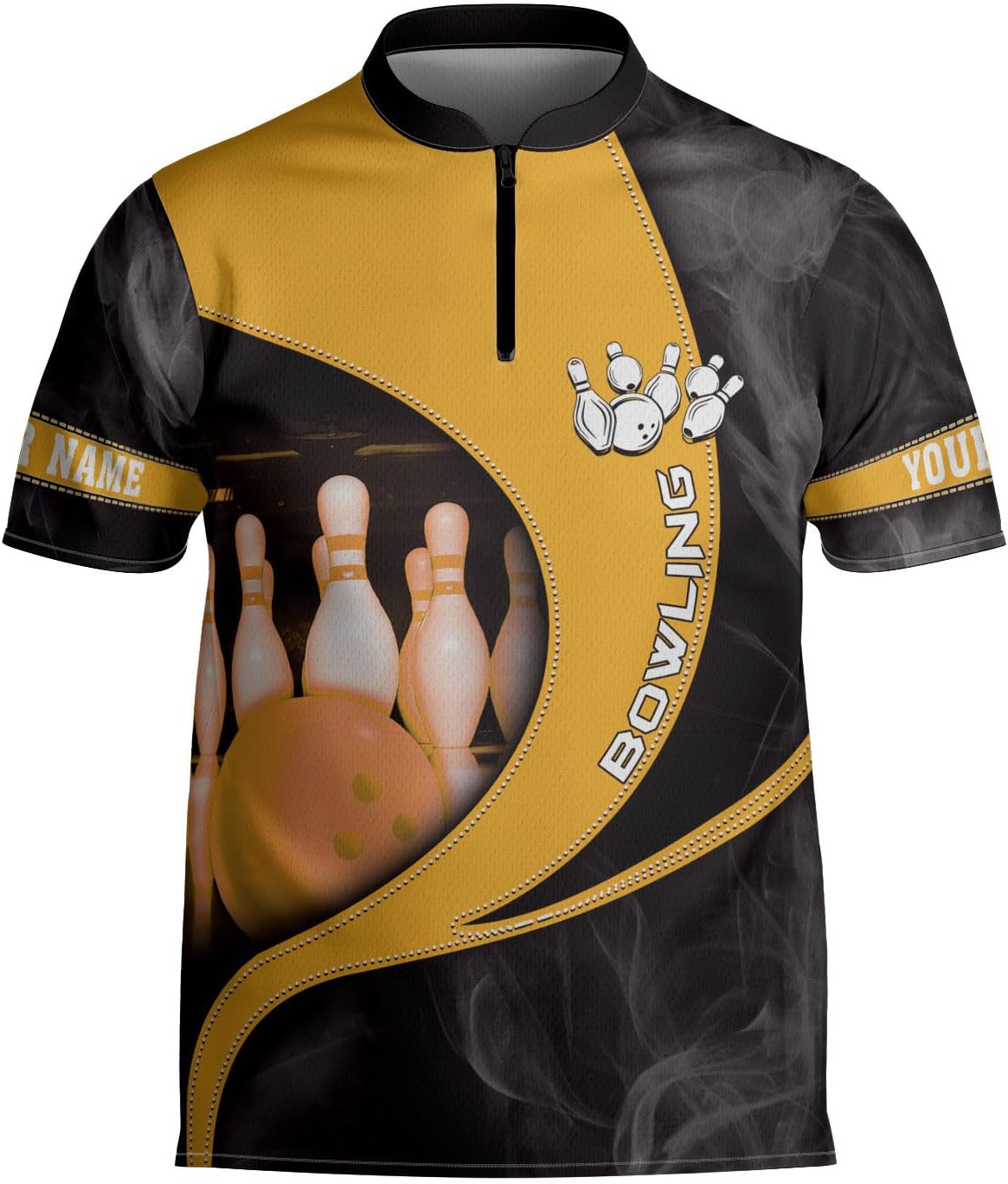 mostprints Personalized Bowling Jersey Gift 3D Custom Bowling Shirts for Team Name Bowl Bowler Shirt Unisex Cool Men Women