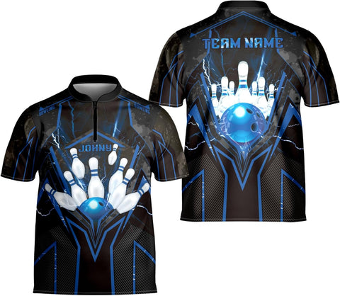Artparel Personalized Name Bowling Jersey 3D, Custom Bowling Shirts for Team, Bowling Shirt Unisex for Men & Women