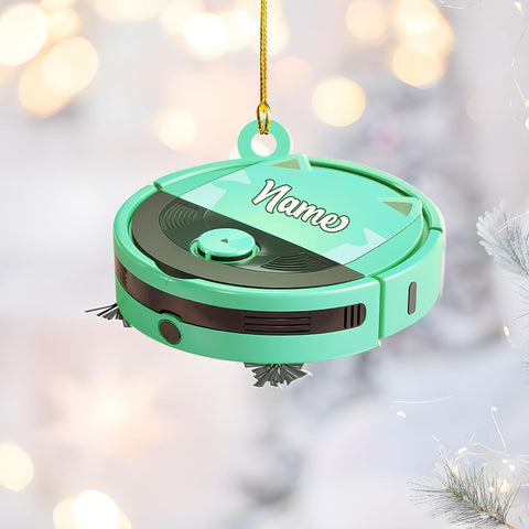 Customized Vacuum Cleaner Christmas Ornament, Cleaning Tools Ornament for Christmas Tree, Gift for Housewife Housekeeper, Holiday Xmas Tree Hanging Decor for Mom Woman Wife (Acrylic, Style 5)