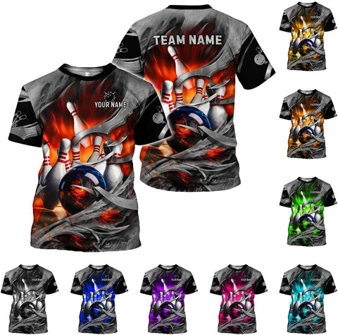 Rivelus Custom 3D Bowling Shirts Personalized for Men and Women - Unique Team Shirt & Gifts for Bowling Lovers