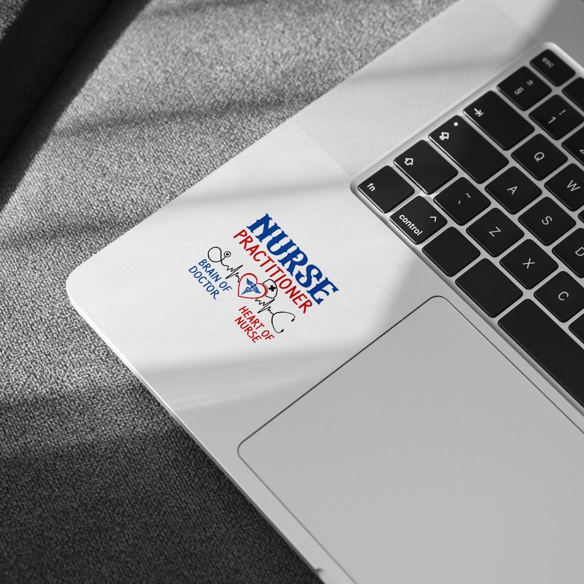 3 Pcs Nurse Practitioner Sticker, Brain of Doctor Heart of Nurse Sticker, Funny NP Sticker for Medical Workers, Nurses, Doctors Gift for Laptop Notebook Phone Kindles Tumbler (Nurse Practitioner 1)