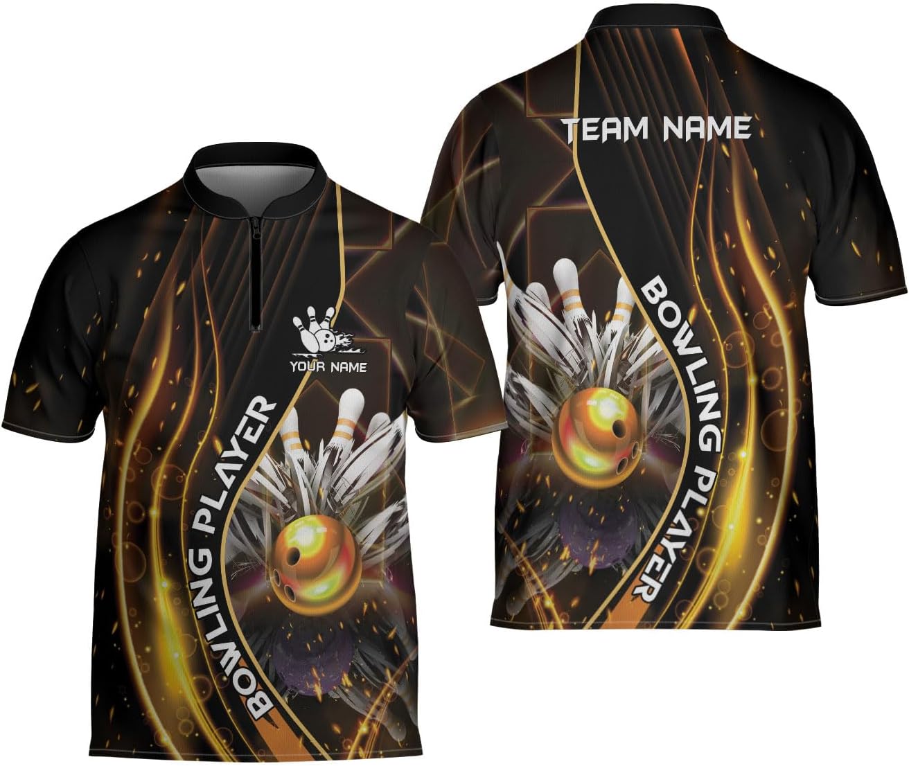 Ligthuy Personalized Bowling Jersey 3D, Bowling Shirts for Team, Bowling Shirt Unisex for Men Women, Bowling Shirts for Men