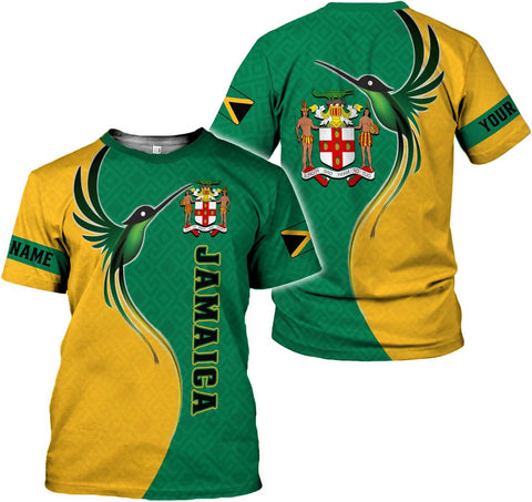 MoonArt Personalized Jamaica Shirt Custom Jamaica Flag Lion Hoodie for Men and Women, Jamaican Pride T-Shirt, Jamaicana