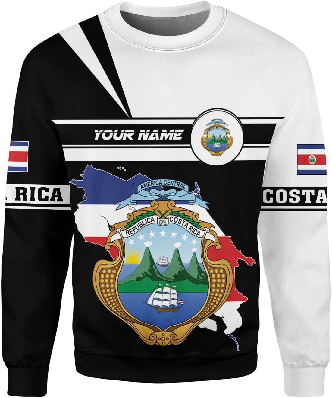 Mostprints Personalized Costa Rica Shirt 3D, Costa Rica Tshirt, Costa Rica Shirts for Men Women, Costa Rican Pride Flag