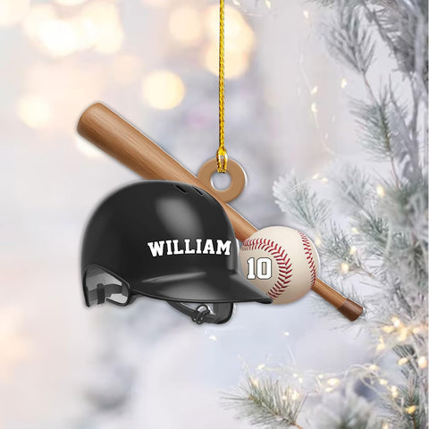 Podagree Baseball Gloves Ornaments, Personalized Baseball Christmas 2023 Ornament, Baseball Xmas Gift, Baseball Team Hanging Ornament, Baseball Lovers Gift, Gift for Him (BSB2)