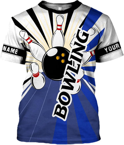 Custom Bowling Shirts, Personalized Name Bowling Shirts Unisex, Bowling Jerseys for Men & Women, Team Bowling Shirt Gift
