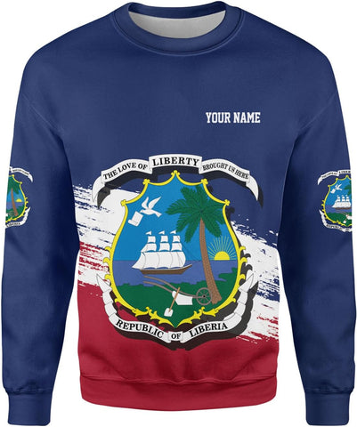 Royal Fight Personalized Liberia Shirts Liberian Pride Flag Shirt Liberia Flag Shirts Liberia Flag Gift T-Shirt for Men Women