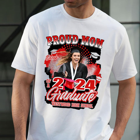 Personalized Graduation 2024 Shirt Proud Family of A Class of 2024 Graduate Class of 2024 Senior Class of 2024 Class of 2024