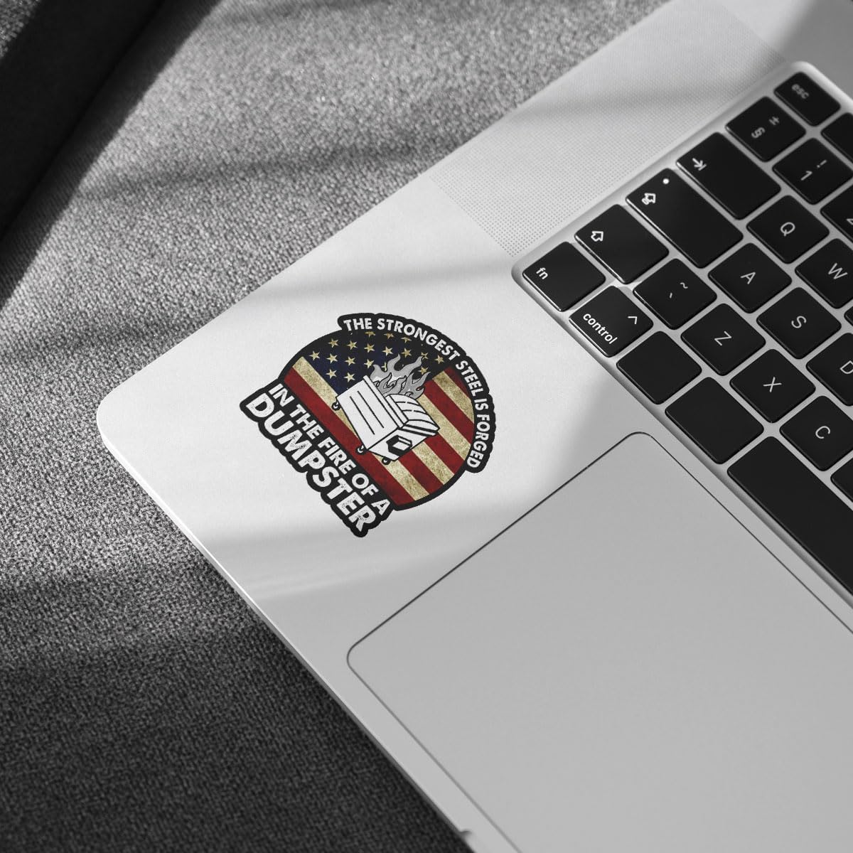 3 Pcs The Strongest Steel is Forged in The Fire of a Dumpster Sticker Vintage Funny, Motivational The Strongest Steel Dumpster Fire Patch Stickers for Laptop Bottle Phone Car Helmet 3"x3" (F2)