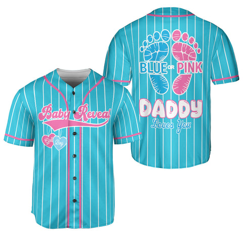 Gender Reveal party Baseball Jerseys, 3D Shirts for Women Men, Gifts shirt for new mom new dad