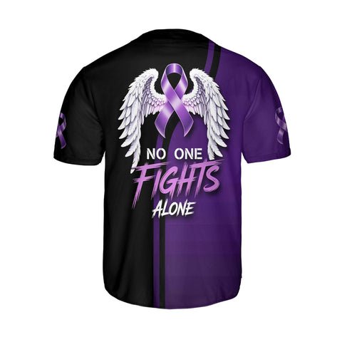 Personalized Pancreatic Cancer Jersey with Name, No one fight alone Pancreatic Cancer Jersey