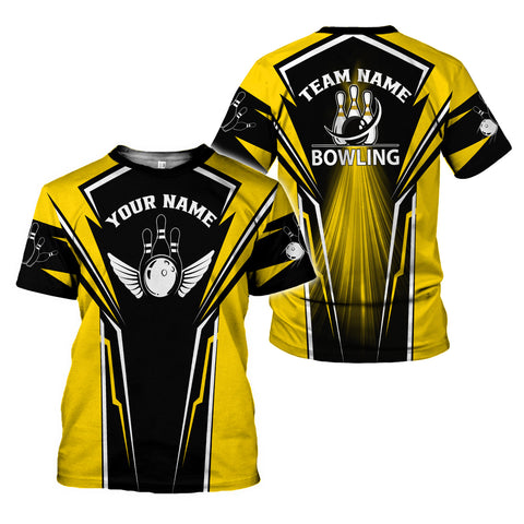 Personalized Name Bowling 3D Shirt for Men Women, Custom Bowler Gift shirt, 3D All Over Printed Shirt