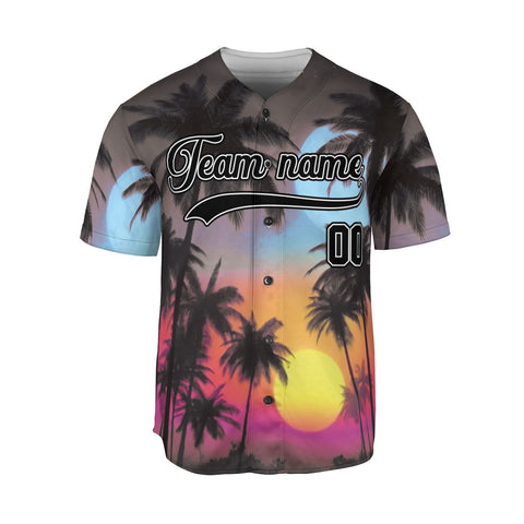 Custom Baseball Jersey Sports shirt for Men Women Youth, Personalized Name Summer Beach Jersey