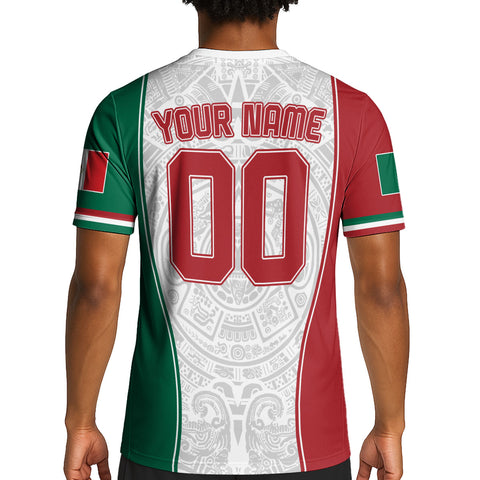Personalized Name Numer Mexican Soccer Jersey, Men's Quick Dry Soccer Jersey, Football Uniforms for Team