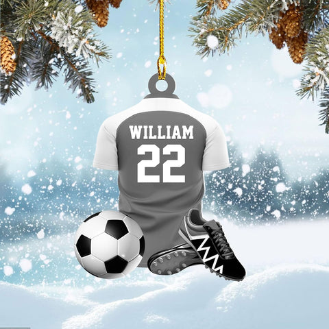 AOVL Personalized Soccer Player Ornament Soccer Christmas Xmas Ornament Soccer Christmas Xmas Ornament Gift for Soccer Players Soccer Lovers Soccer Players for Men Women (Soccer26)