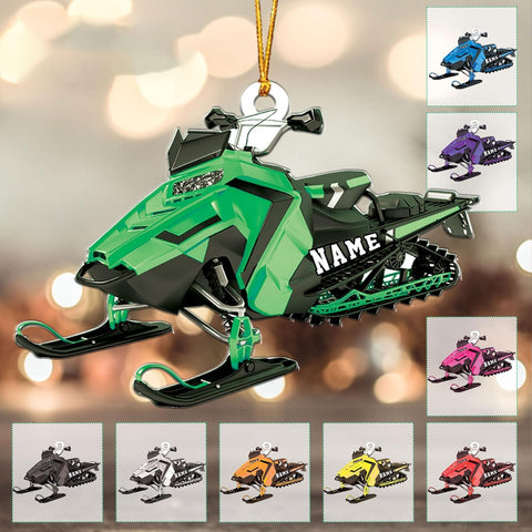 RoyalBro Personalized Snowmobile Ornament Snowmobile Gear Shoes Christmas Ornament for Snowmobile Lovers, Snowmobile Christmas Ornament Gift for Snowmobile Lovers (Style 6)