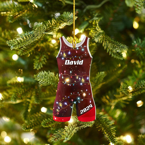 Personalized Wrestling Ornaments, Wrestling Christmas Ornament 2024, Boys Girls Wrestling Gifts Wrestler Christmas Ornaments, Wrestling Coach Gift for Wrestling Player Wrestling Helmet Ornament (W10)