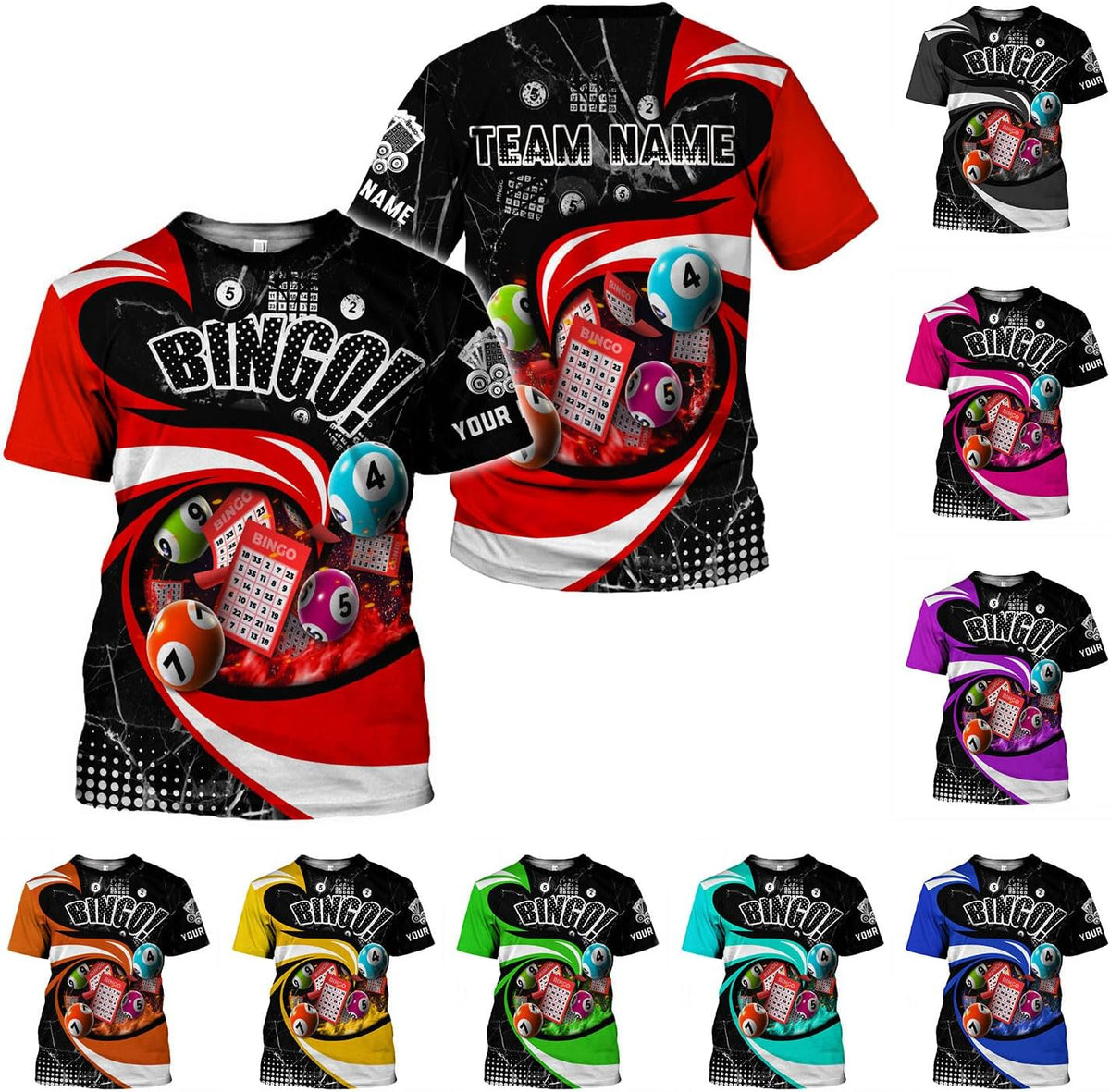 Custom Bingo Shirts for Women Bingo Lover Casino Players T-Shirt Funny Bingo Shirts Gifts Funny Bingo Player Game Lover Gift