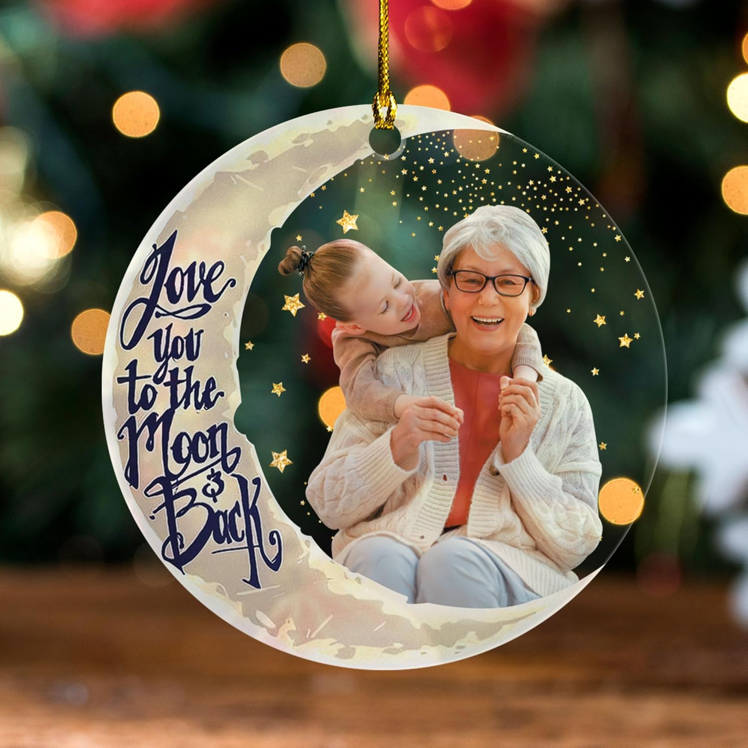 Personalized Grandmother Ornament, Custom Christmas Memorial Gift, Xmas Memory Gift for Christmas Tree 2024, Grandmother Christmas Ornaments Family Ornaments (BFF 28)