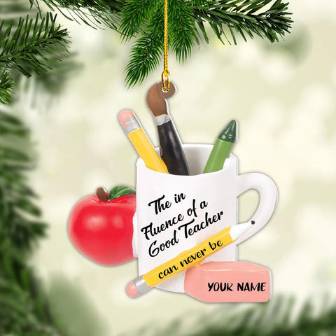 Teacher Ornaments Christmas 2024, Teacher Appreciation Gifts for Women, Teacher Acrylic 2D Flat Ornaments, Thank You Appreciation Ornaments, Keepsake Gifts for Teacher (TC 3)