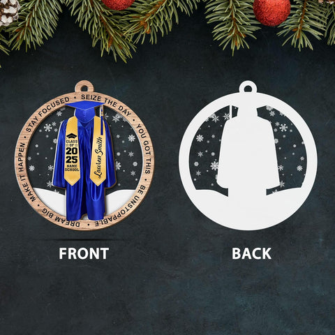 Personalized Graduation Ornaments Class of 2024 Graduation Gown Ornament Gifts Graduation Ornaments Class of 2025 College Graduation Ornaments Class of 2024 Graduate Ornament Tree Hanging Decor (G10)