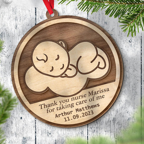 MAPrints Personalized Obstetrician Or Midwife Christmas Ornament, Midwife Christmas Ornament, Thank You Gift for Midwife Ornament, Midwife Retirement Ornament, Midwife Appreciation Gift (MW 4)